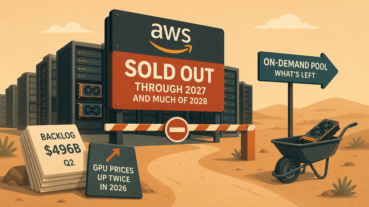 AWS is sold out through 2027, and the on demand pool is what's left