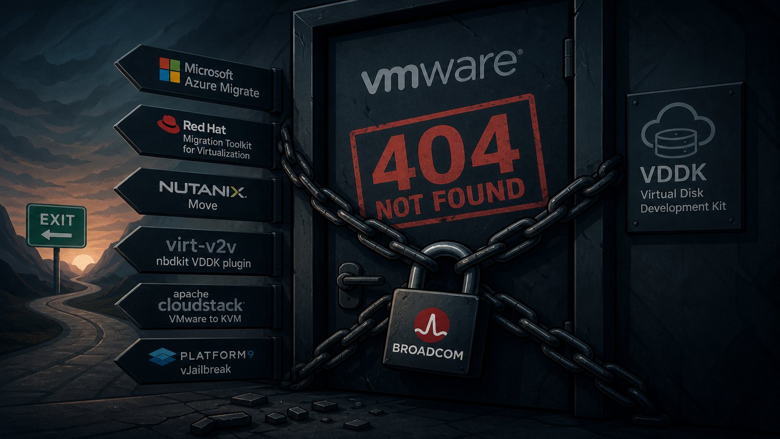 Broadcom pulled VDDK, and the exits from VMware closed with it