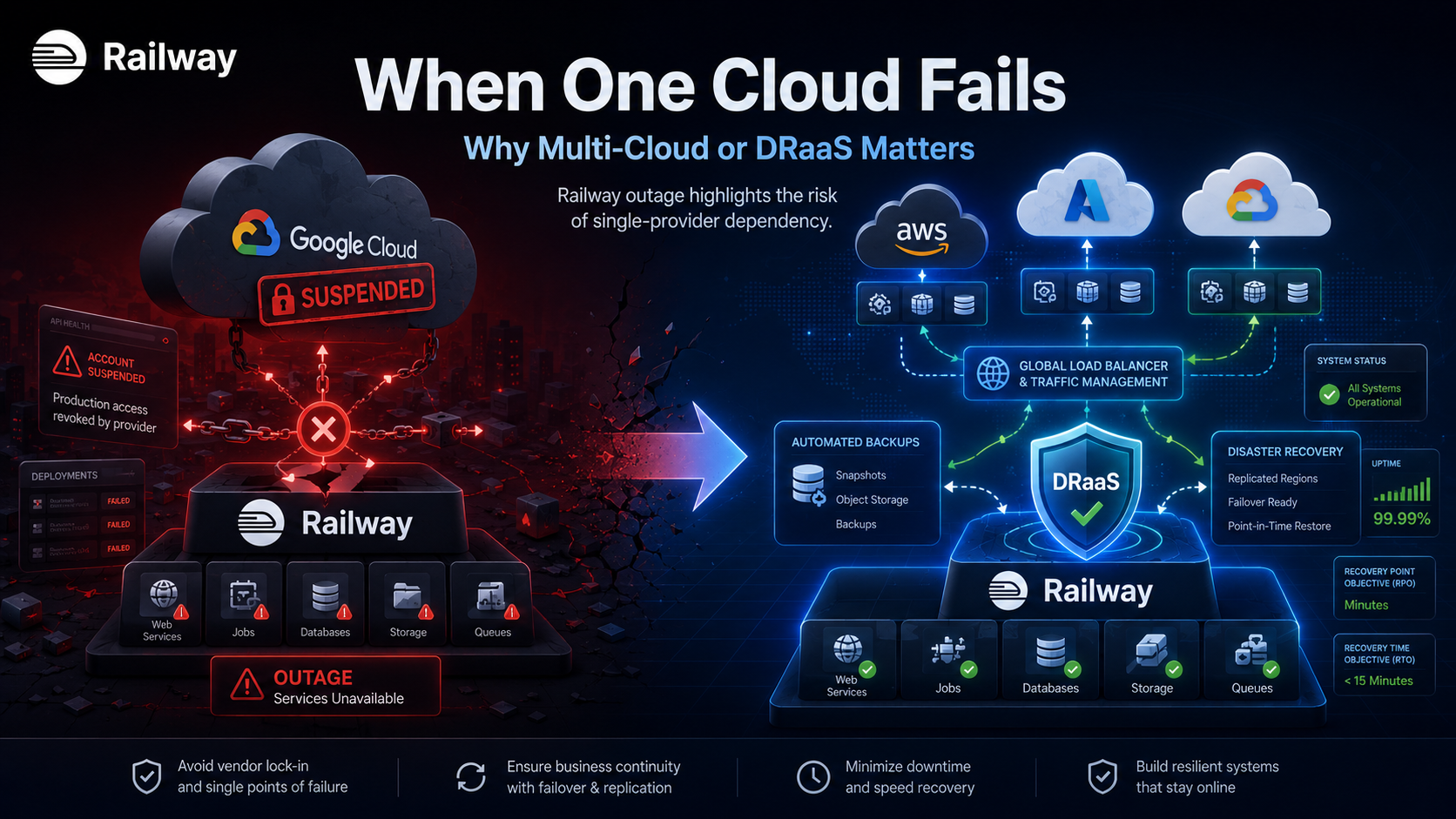 When the Cloud Pulls the Plug: Lessons from Railway's GCP Suspension