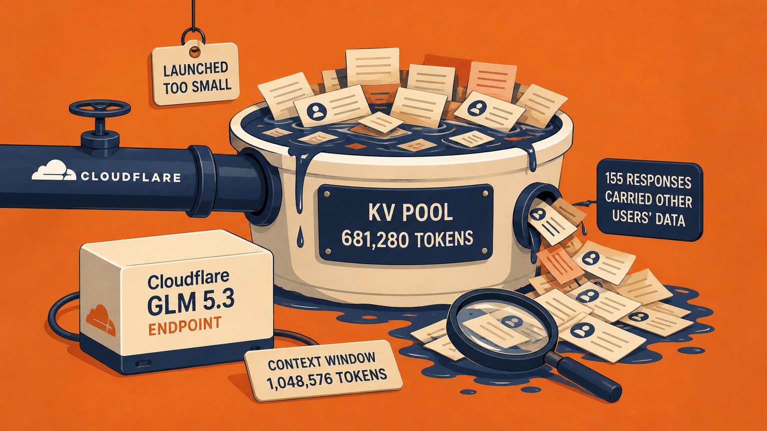 Cloudflare knew the KV pool was too small at launch, and 155 responses carried other users' data