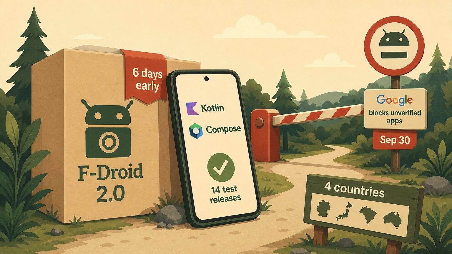F-Droid 2.0 ships six days before Google starts blocking unverified Android apps