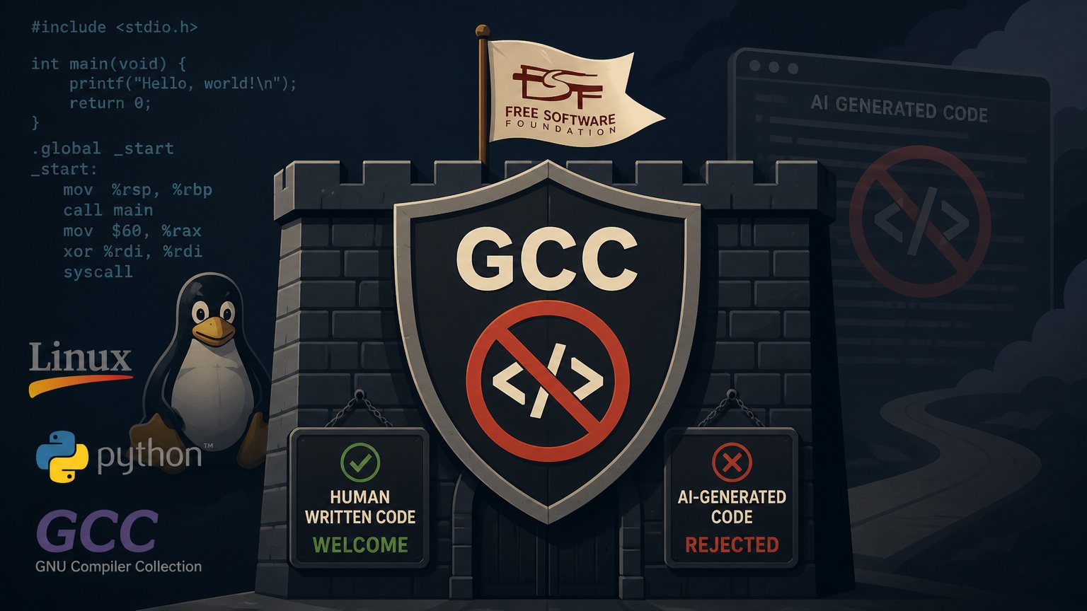 GCC Just Drew a Hard Line on AI-Generated Code. The Rest of Open Source Should Be Watching.