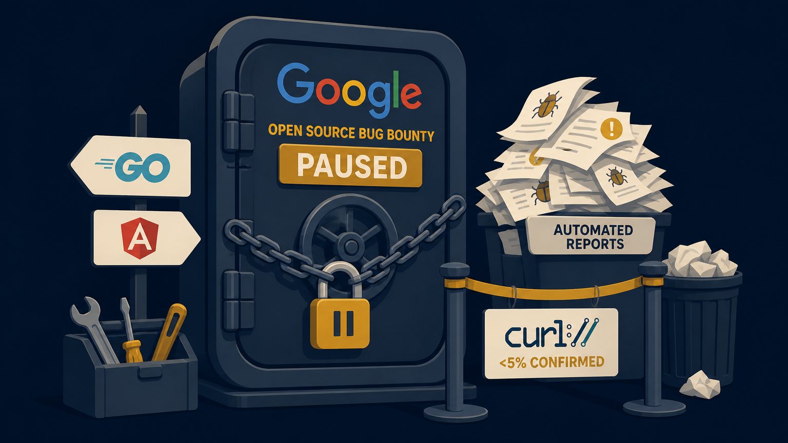 Google stopped paying for bugs in Go and Angular on October 1, and curl's queue shows why