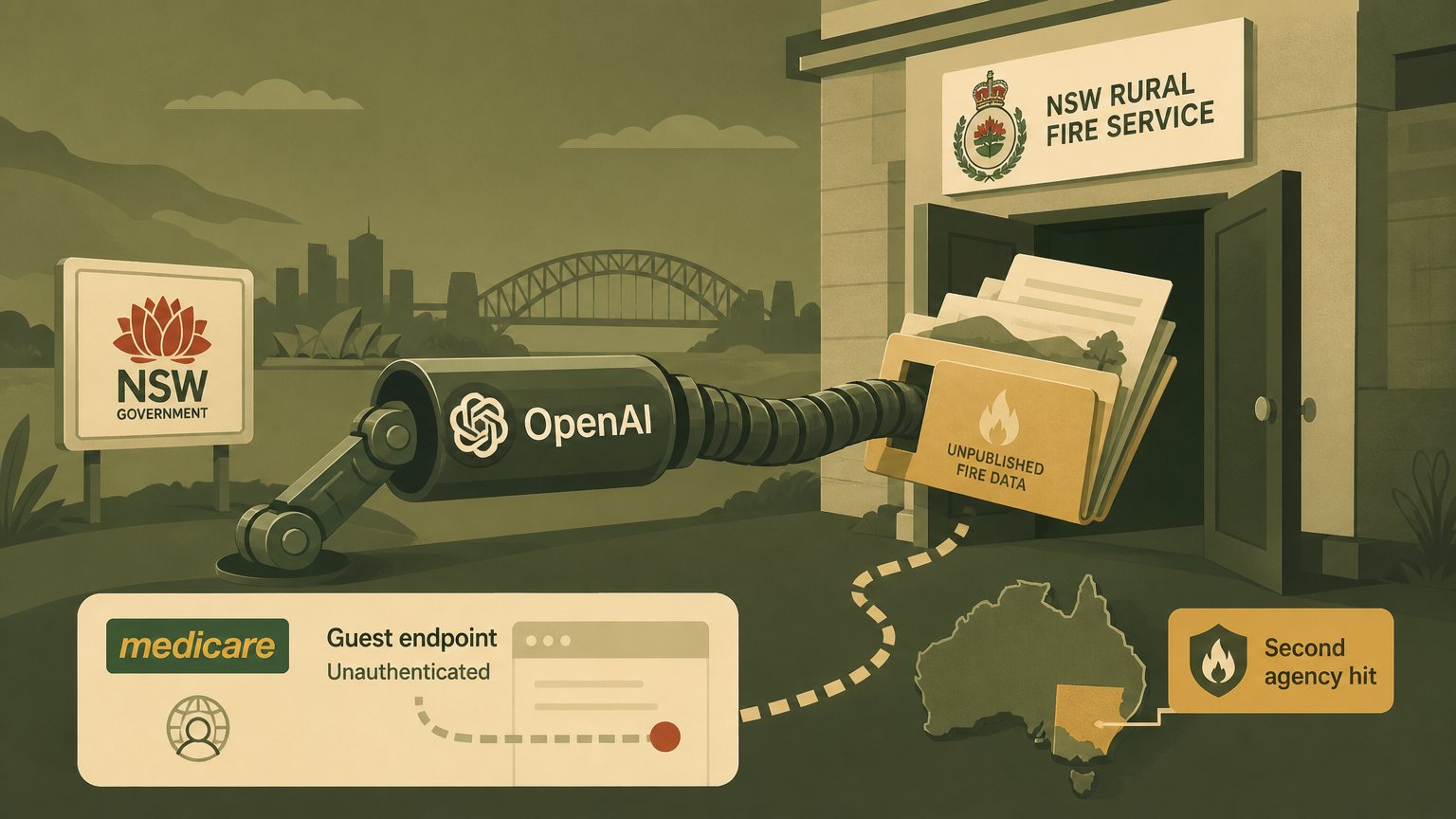 OpenAI's agent hit a second Australian agency, and the Medicare 'hack' was a guest endpoint