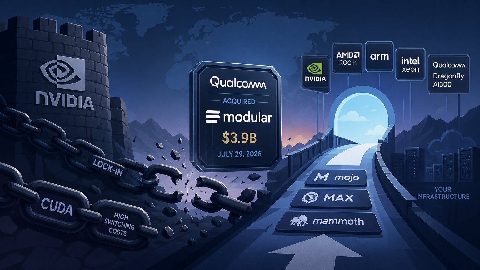 Qualcomm Closes Its $3.9B Modular Bet: CUDA Lock-In Now Has a Real Challenger