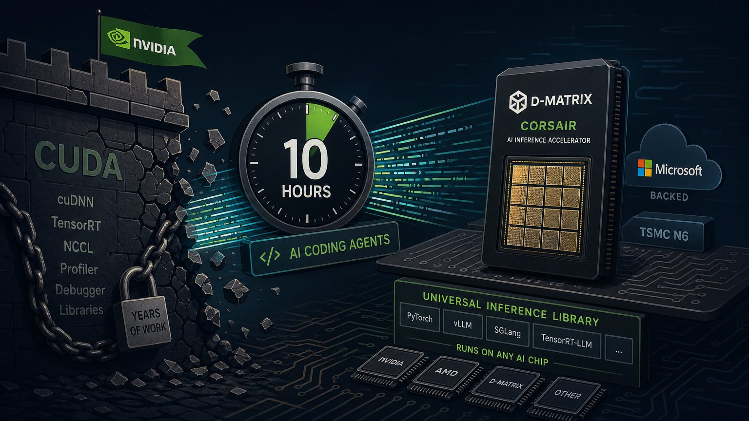 The 10-Hour CUDA Clone: How AI Coding Agents Are Eating Nvidia's Software Moat
