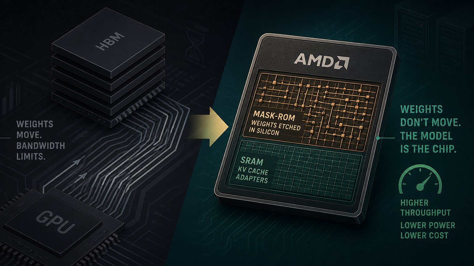 The Model IS the Chip: AMD's Taalas Acquisition and the End of the Memory Wall