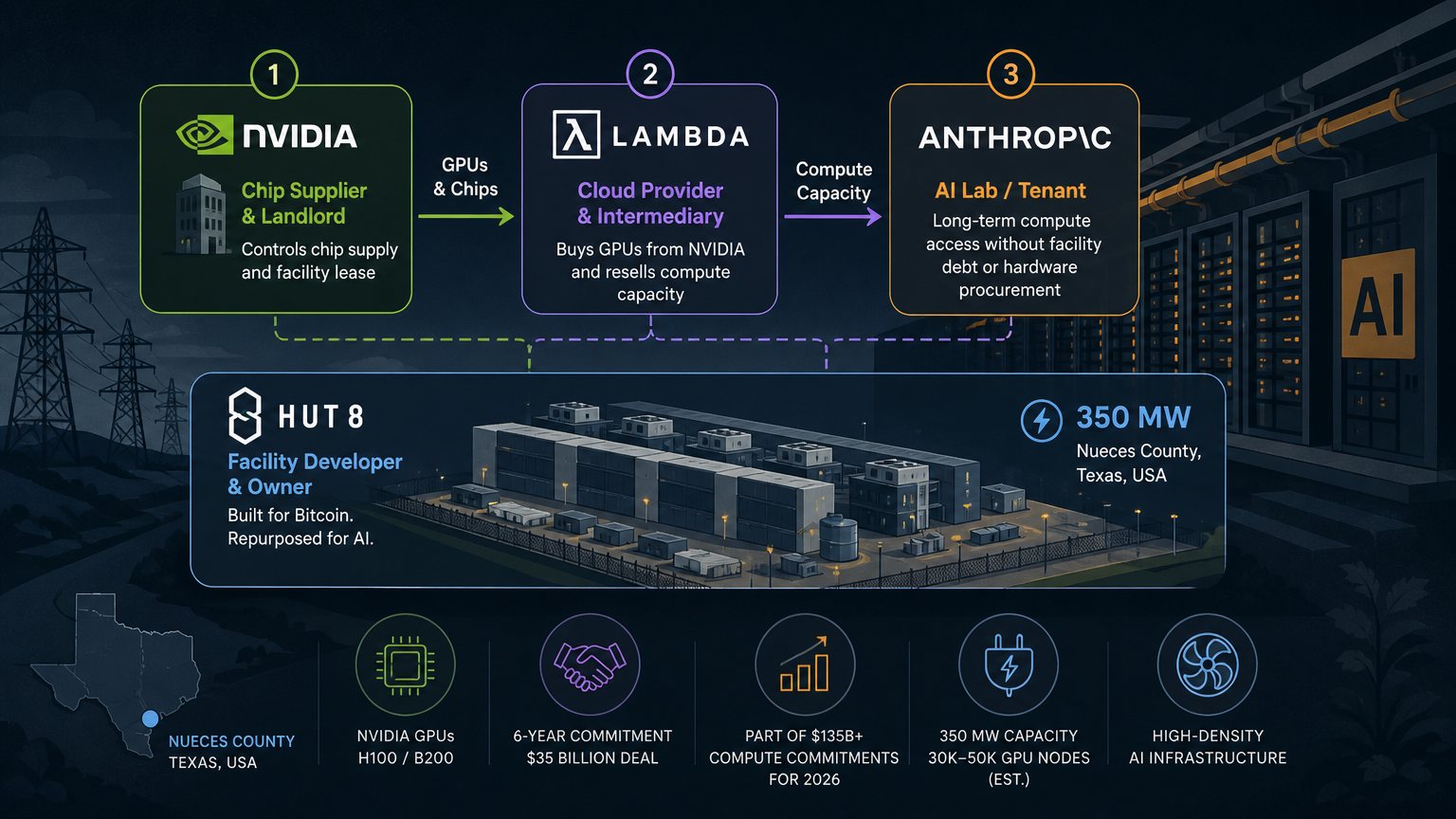 Anthropic’s $35 billion Lambda deal puts Nvidia behind the chips and the lease