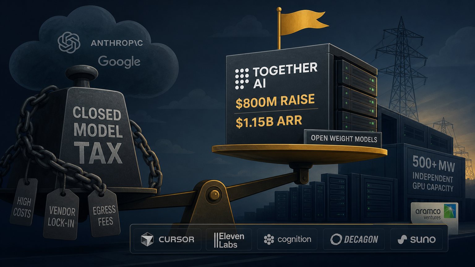 Together AI's $800M Raise Puts a Number on the Closed-Model Tax