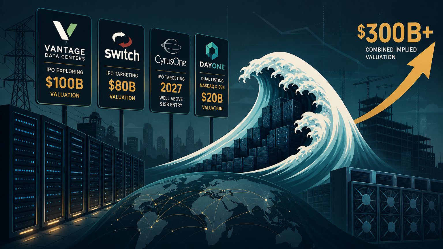 Data Center Operators Pursue IPOs as AI Demand Pushes Valuations Higher